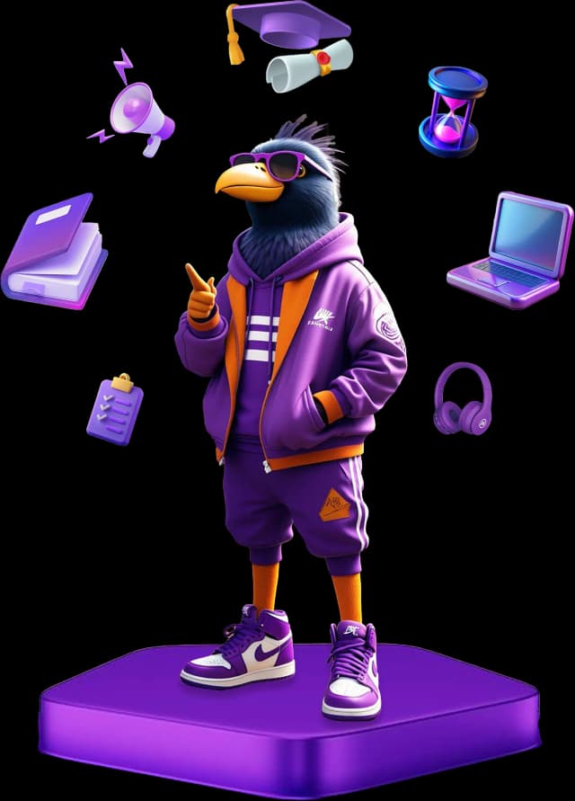 Mynawoo AI language learning platform mascot character