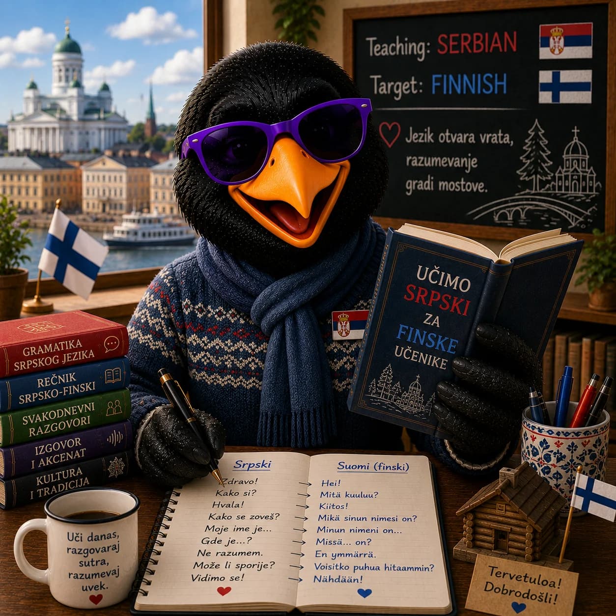 Finnish · CEFR A1–C2 · Serbian