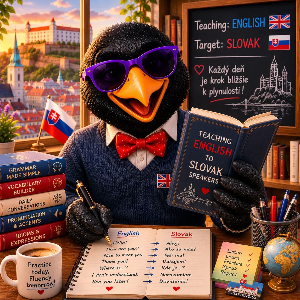 Slovak · CEFR A1–C2 · English