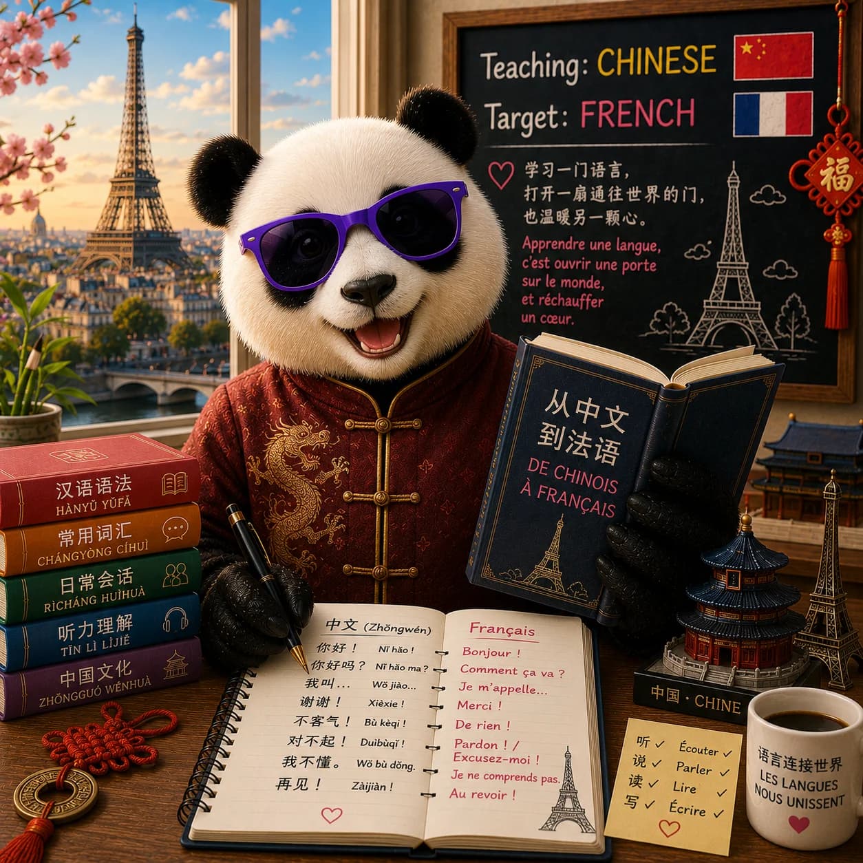 French · CEFR A1–C2 · Chinese
