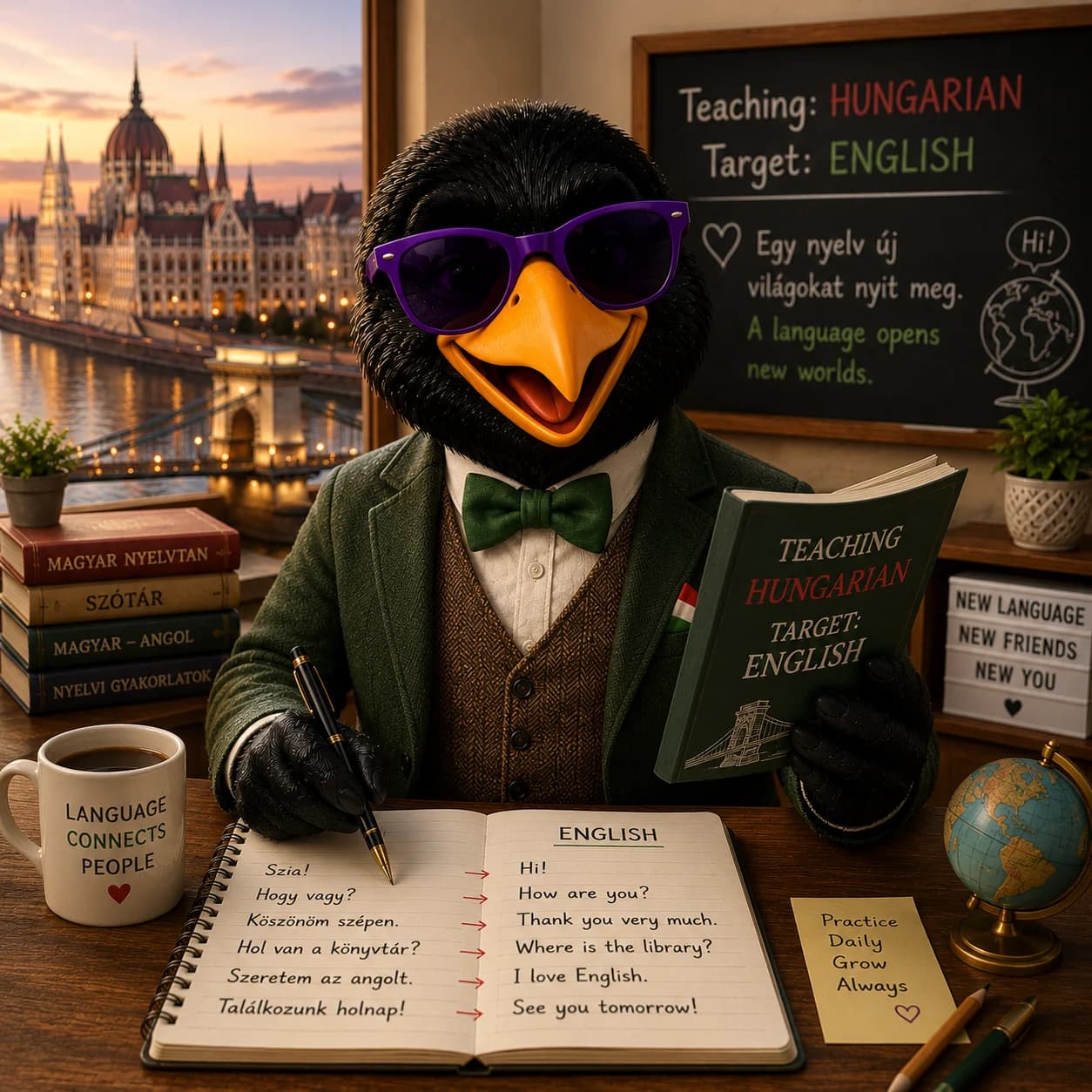 English · CEFR A1–C2 · Hungarian