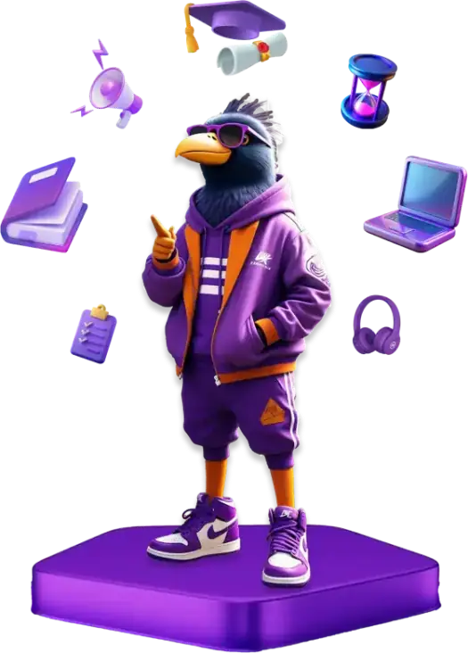 Mynawoo AI language learning platform mascot character